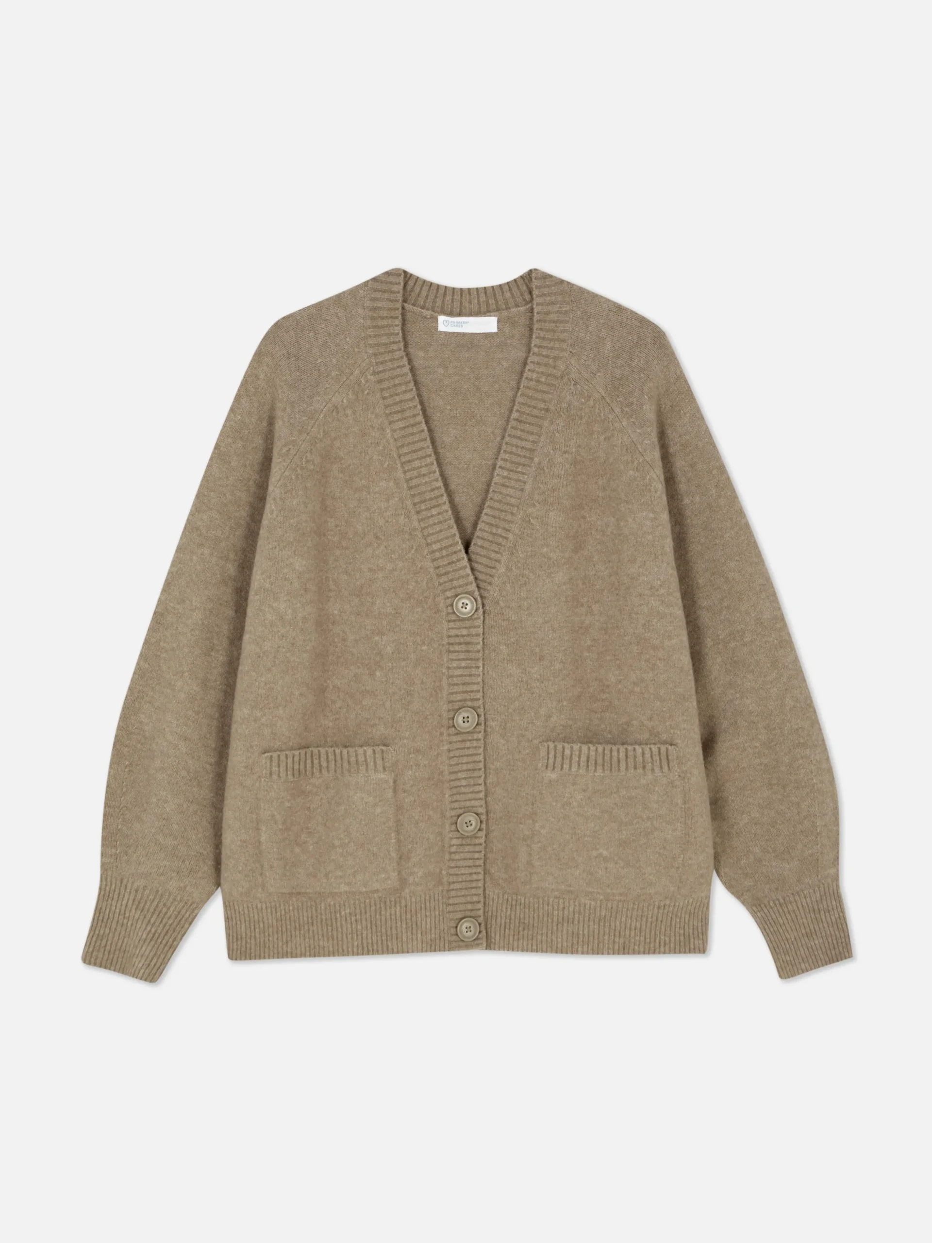 Pullover Und Cardigans|Primark Boyfriend-Strickcardigan Mit V-Ausschnitt Taupefarben