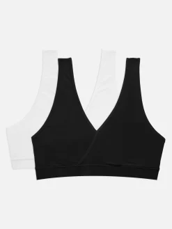 Bhs|Primark Bralettes Für Die Wechseljahre, 2er-Pack Schwarz/Weiß