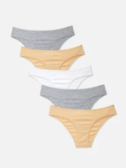 Slips|Primark Brazil-Slips, 5er-Pack Naturfarben