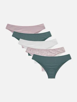 Slips|Primark Brazil-Slips Für Jeden Tag, 5er-Pack Violett