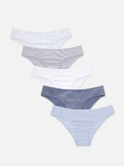 Slips|Primark Brazil-Slips Für Jeden Tag, 5er-Pack Blau