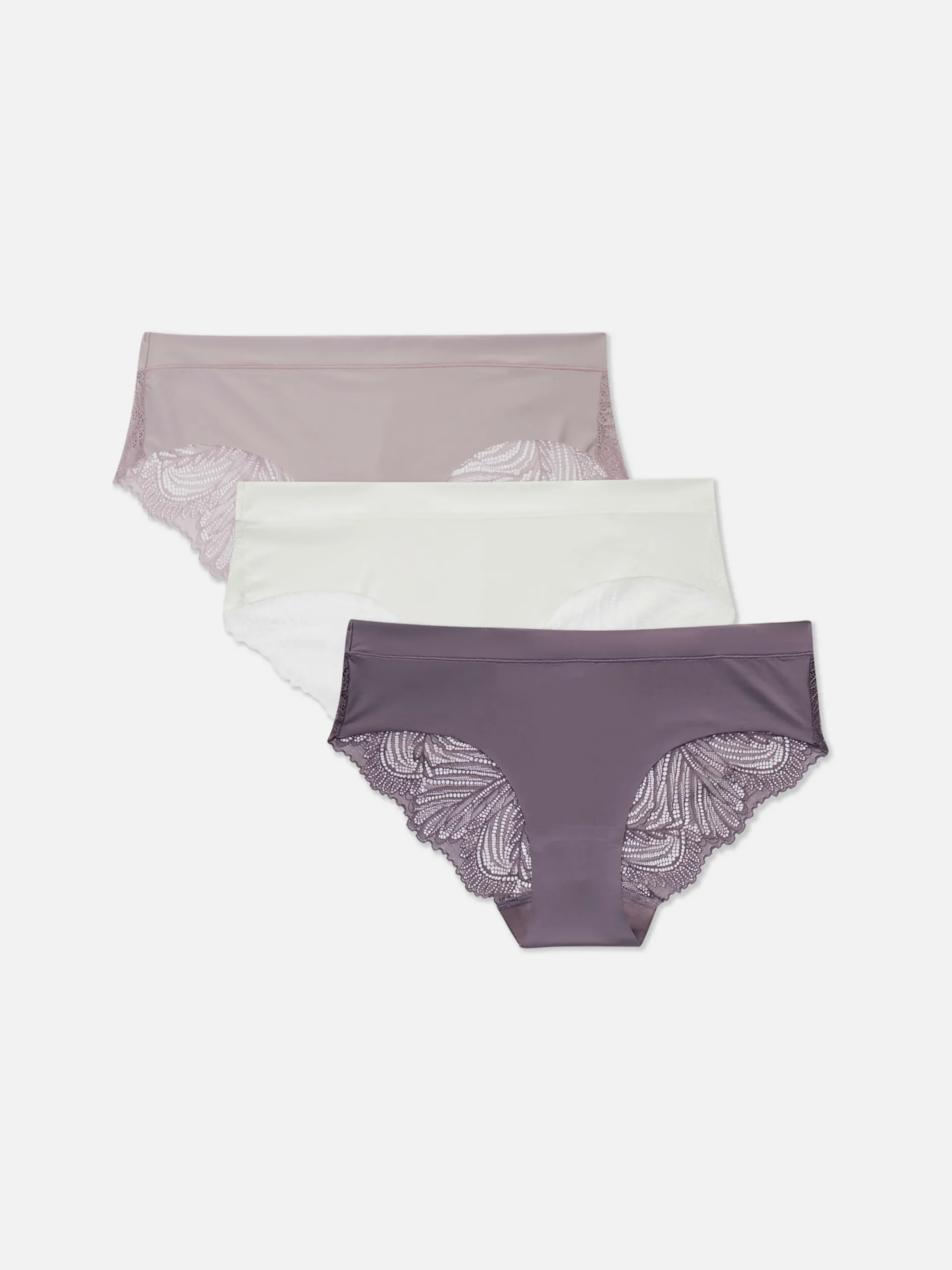 Slips|Primark Brazil-Slips Mit Spitze, 3er-Pack Lilafarben
