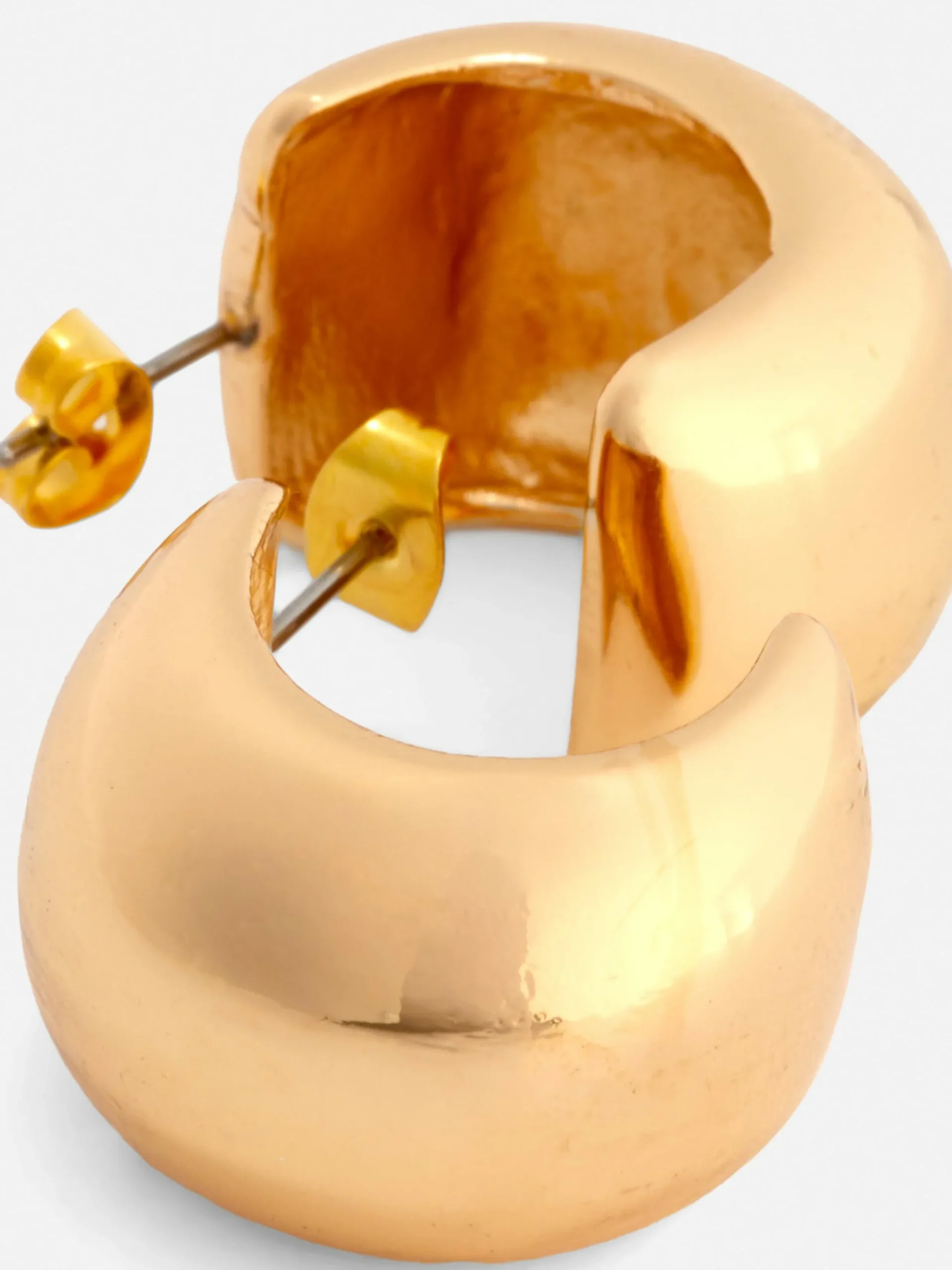 Schmuck|Primark Breite Halbcreolen Gelb