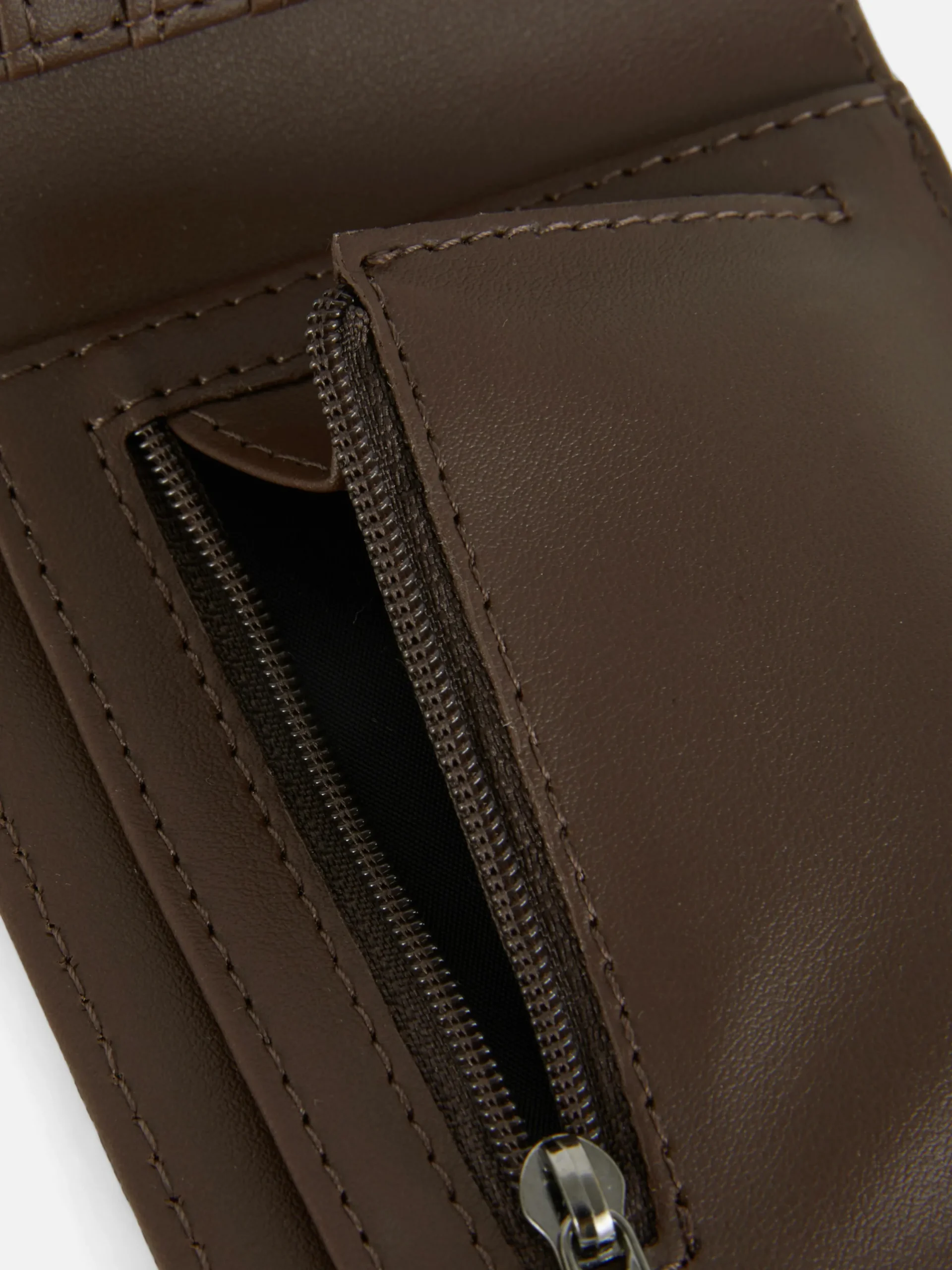 Taschen Und Portemonnaies|Primark Brieftasche Aus Kunstleder Schokoladenbraun
