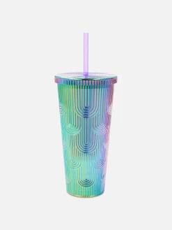 Tassen Und Becher|Primark Bunter Pride Becher Mit Deckel Und Trinkhalm Multi