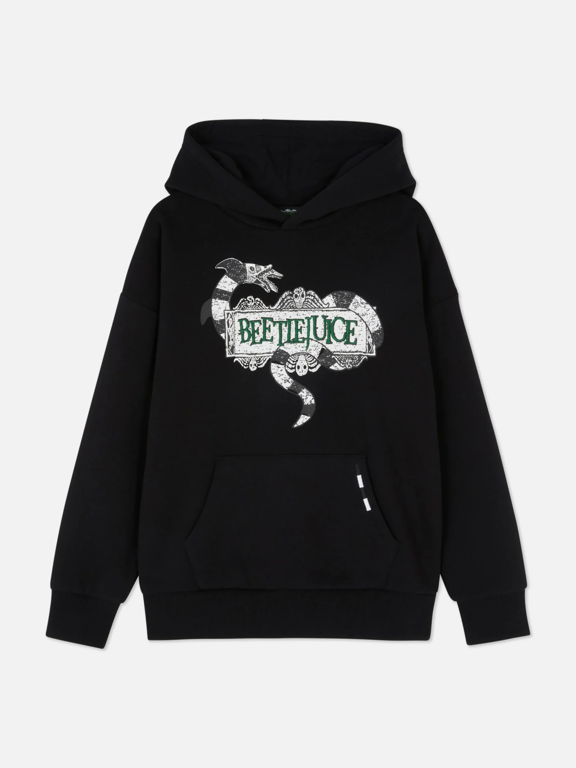 Beetlejuice|Halloween Alle|Primark Buntes „Beetlejuice“ Hoodie Mit Grafik Schwarz