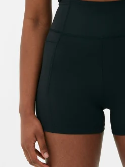 Fitnesskleidung Und Activewear|Primark Butterweiche Yogashorts Mit Hohem Bund Schwarz