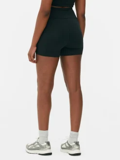 Fitnesskleidung Und Activewear|Primark Butterweiche Yogashorts Mit Hohem Bund Schwarz