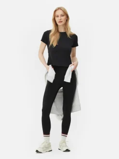 Fitnesskleidung Und Activewear|Primark Butterweiches Gym-T-Shirt Schwarz