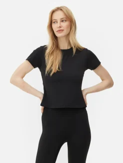 Fitnesskleidung Und Activewear|Primark Butterweiches Gym-T-Shirt Schwarz
