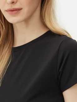 Fitnesskleidung Und Activewear|Primark Butterweiches Gym-T-Shirt Schwarz