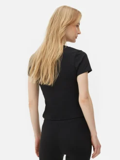 Fitnesskleidung Und Activewear|Primark Butterweiches Gym-T-Shirt Schwarz