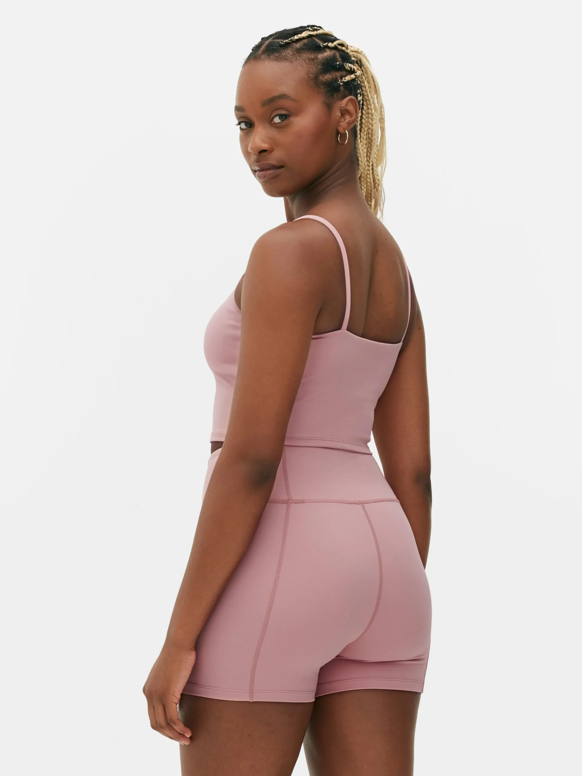 Fitnesskleidung Und Activewear|Primark Butterweiches, Kurzes Gym-Trägertop Rosa
