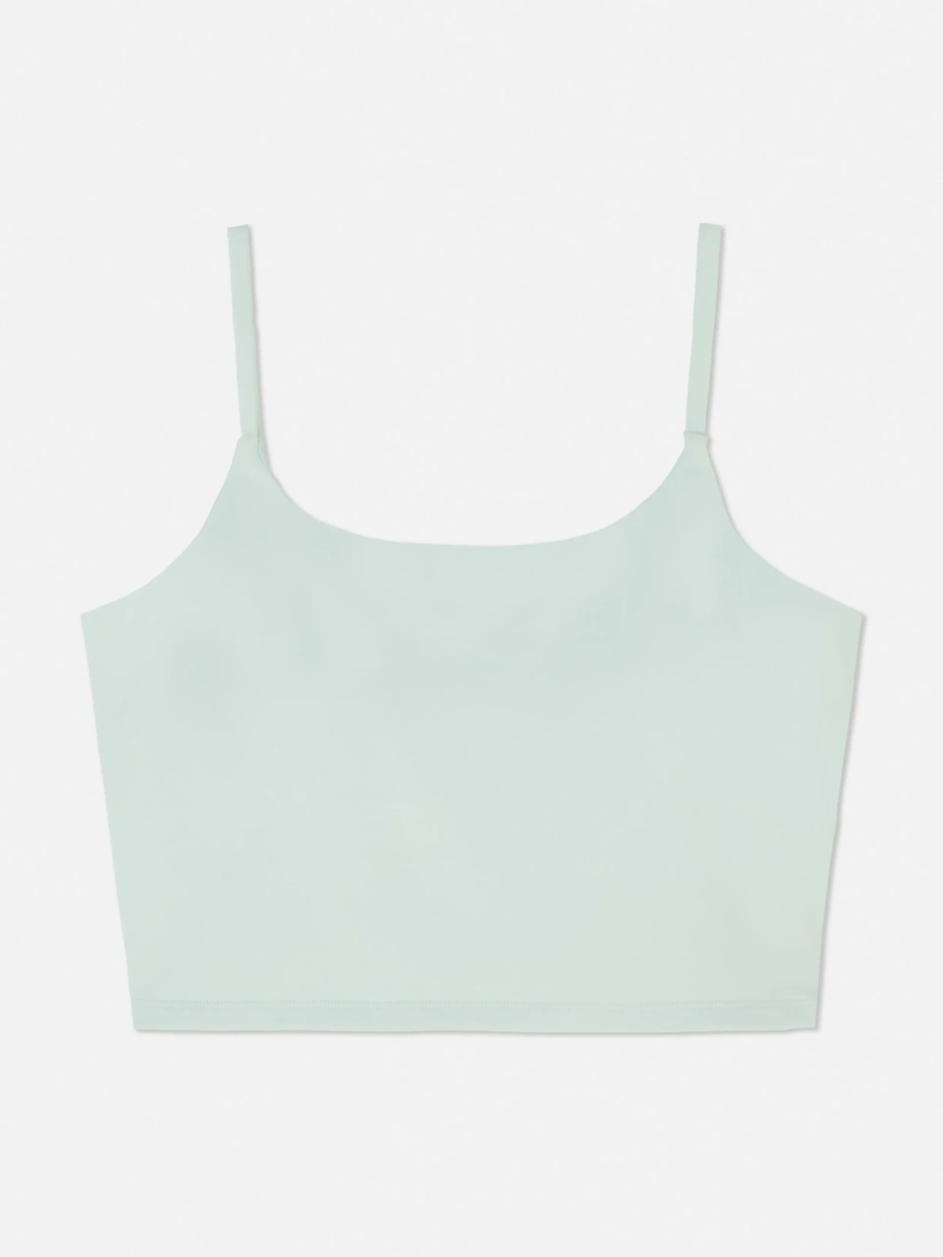 Fitnesskleidung Und Activewear|Primark Butterweiches, Kurzes Gym-Trägertop Hellgrün