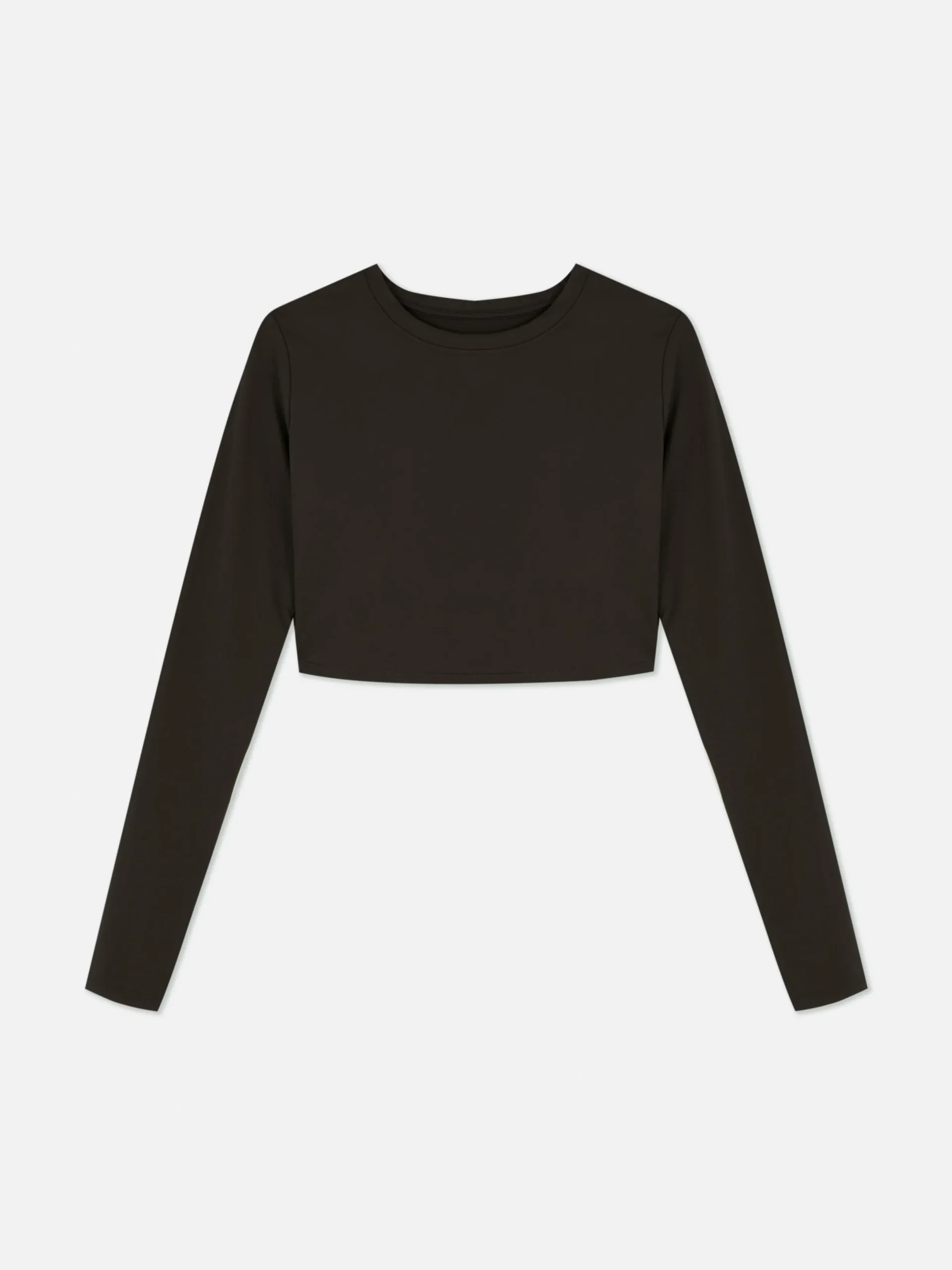 Fitnesskleidung Und Activewear|Primark Butterweiches, Langärmeliges „Rita Ora“ Sport-Top Schokoladenbraun