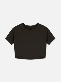 Fitnesskleidung Und Activewear|Primark Butterweiches „Rita Ora“ Sport-Top Schokoladenbraun