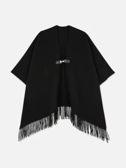Mützen, Handschuhe Und Schals|Primark Cape-Schal Mit Hakenverschluss Schwarz