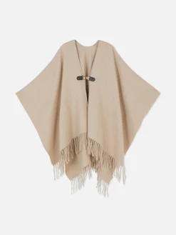 Mützen, Handschuhe Und Schals|Primark Cape-Schal Mit Hakenverschluss Beige