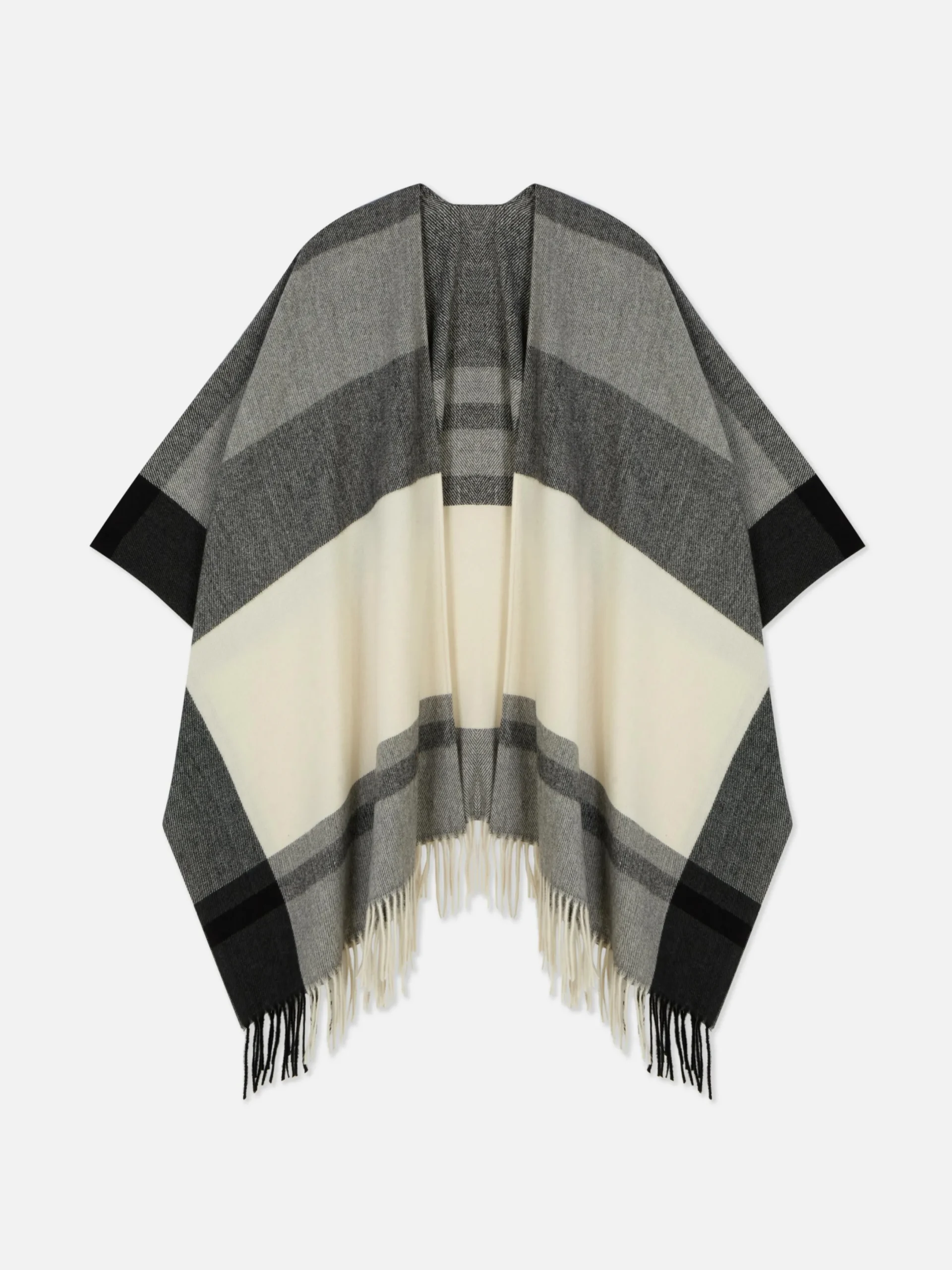 Mützen, Handschuhe Und Schals|Primark Cape-Schal Mit Karomuster Beige