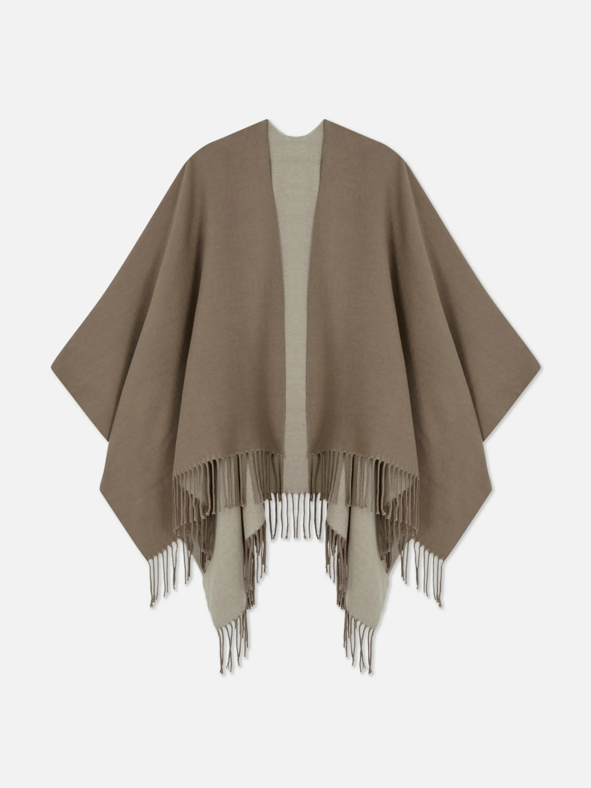 Mützen, Handschuhe Und Schals|Primark Cape-Schal Mit Quasten Hellbeige