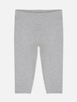 Hosen Und Leggings|Primark Capri-Kurzleggings Mit Hohem Bund Grau