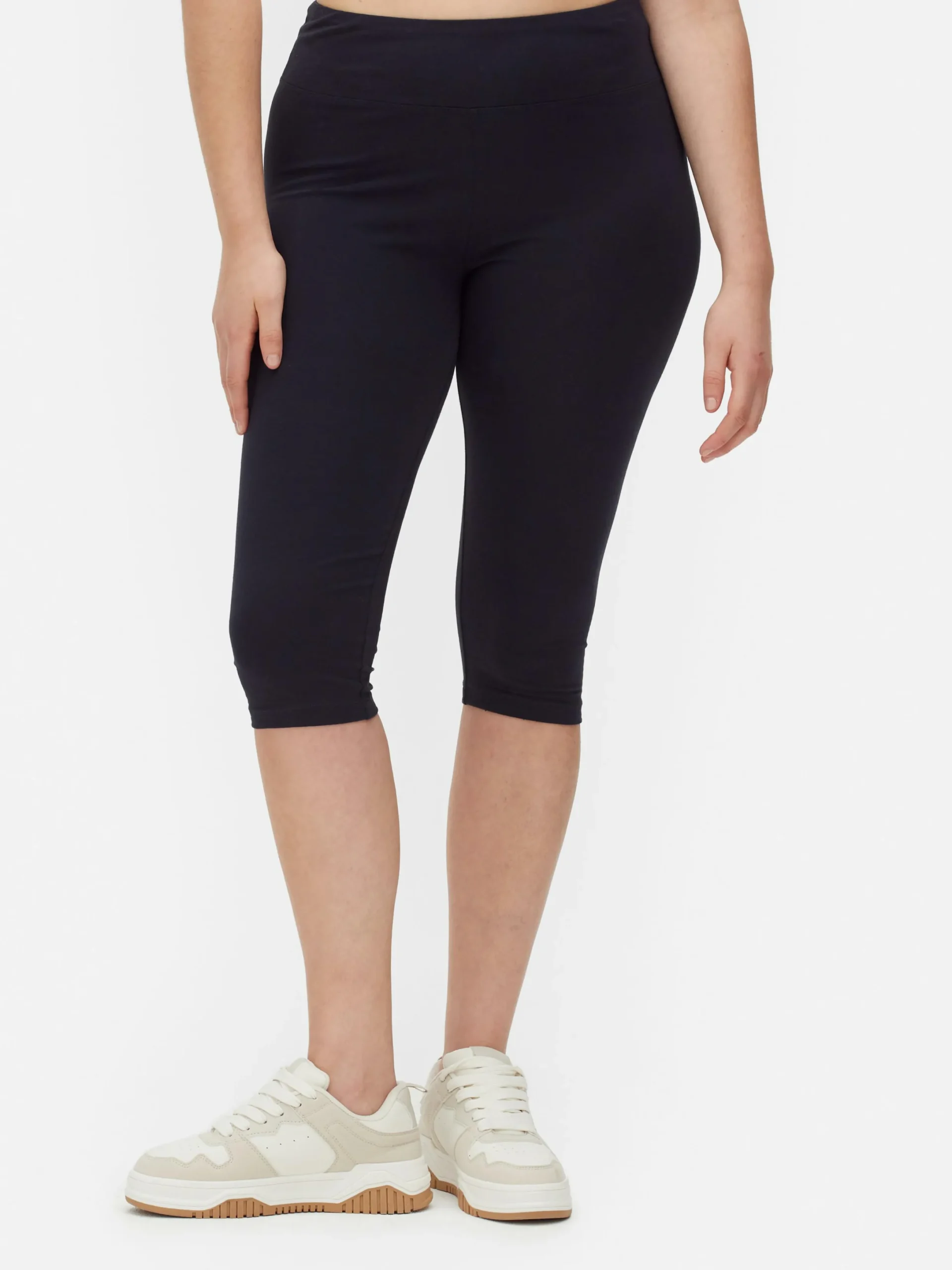 Hosen Und Leggings|Primark Capri-Kurzleggings Mit Hohem Bund Marineblau