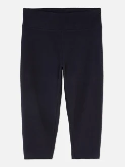 Hosen Und Leggings|Primark Capri-Kurzleggings Mit Hohem Bund Marineblau