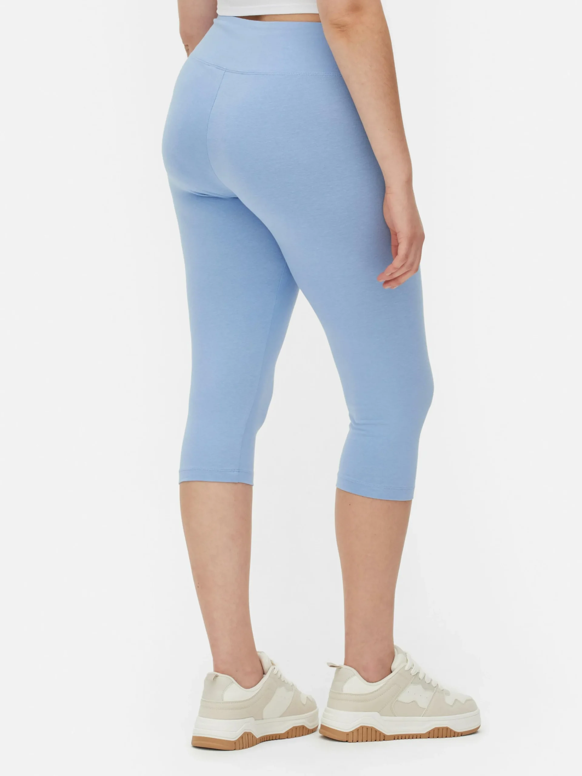 Hosen Und Leggings|Primark Capri-Kurzleggings Mit Hohem Bund Blau