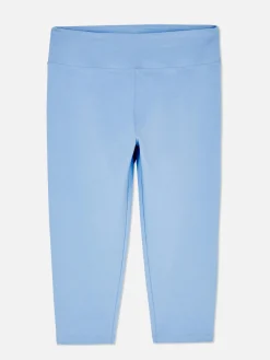 Hosen Und Leggings|Primark Capri-Kurzleggings Mit Hohem Bund Blau