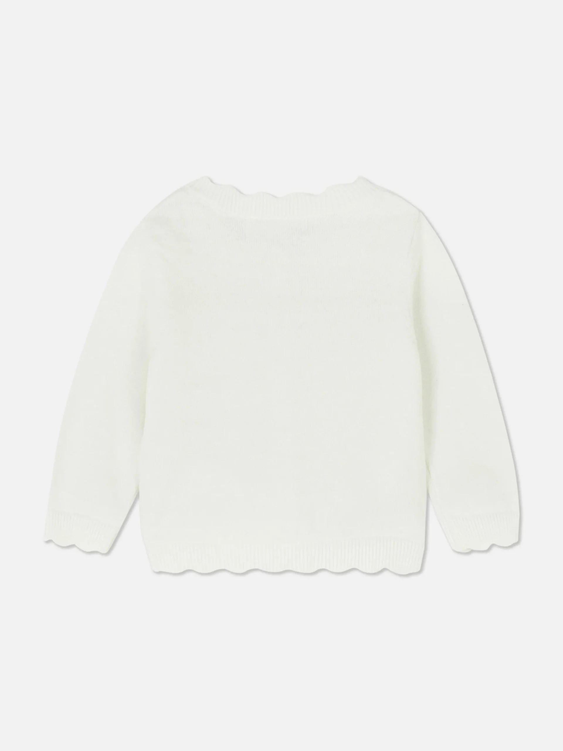 Pullover Und Cardigans|Primark Cardigan Mit Bogenkante Elfenbeinfarben