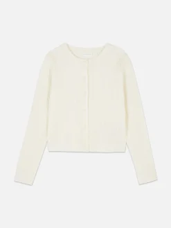 Pullover Und Cardigans|Primark Cardigan Mit Zopfmuster Cremefarben