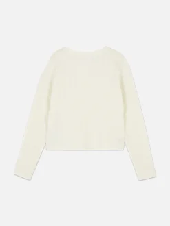 Pullover Und Cardigans|Primark Cardigan Mit Zopfmuster Cremefarben