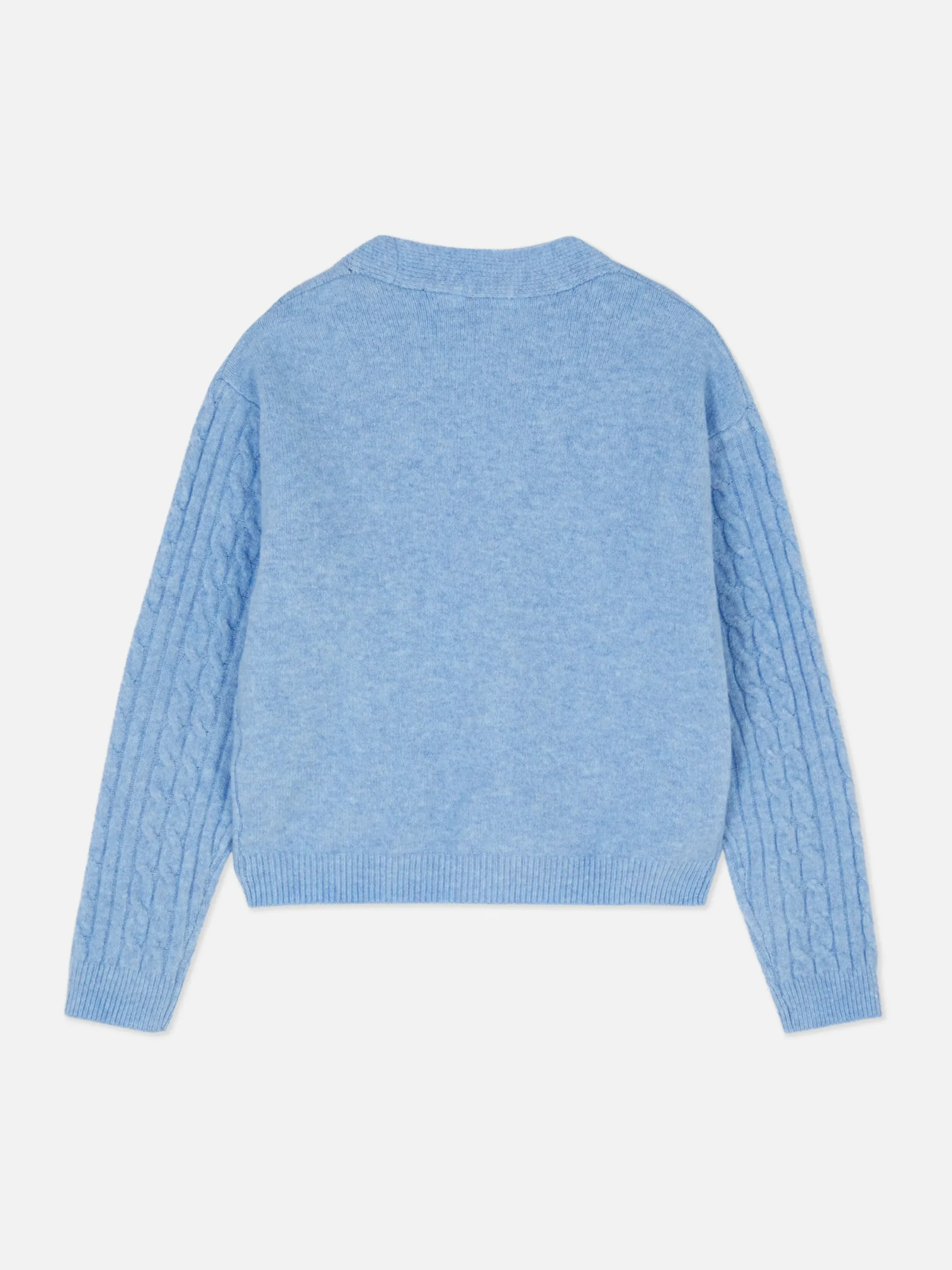 Pullover Und Cardigans|Primark Cardigan Mit Zopfmuster Hellblau