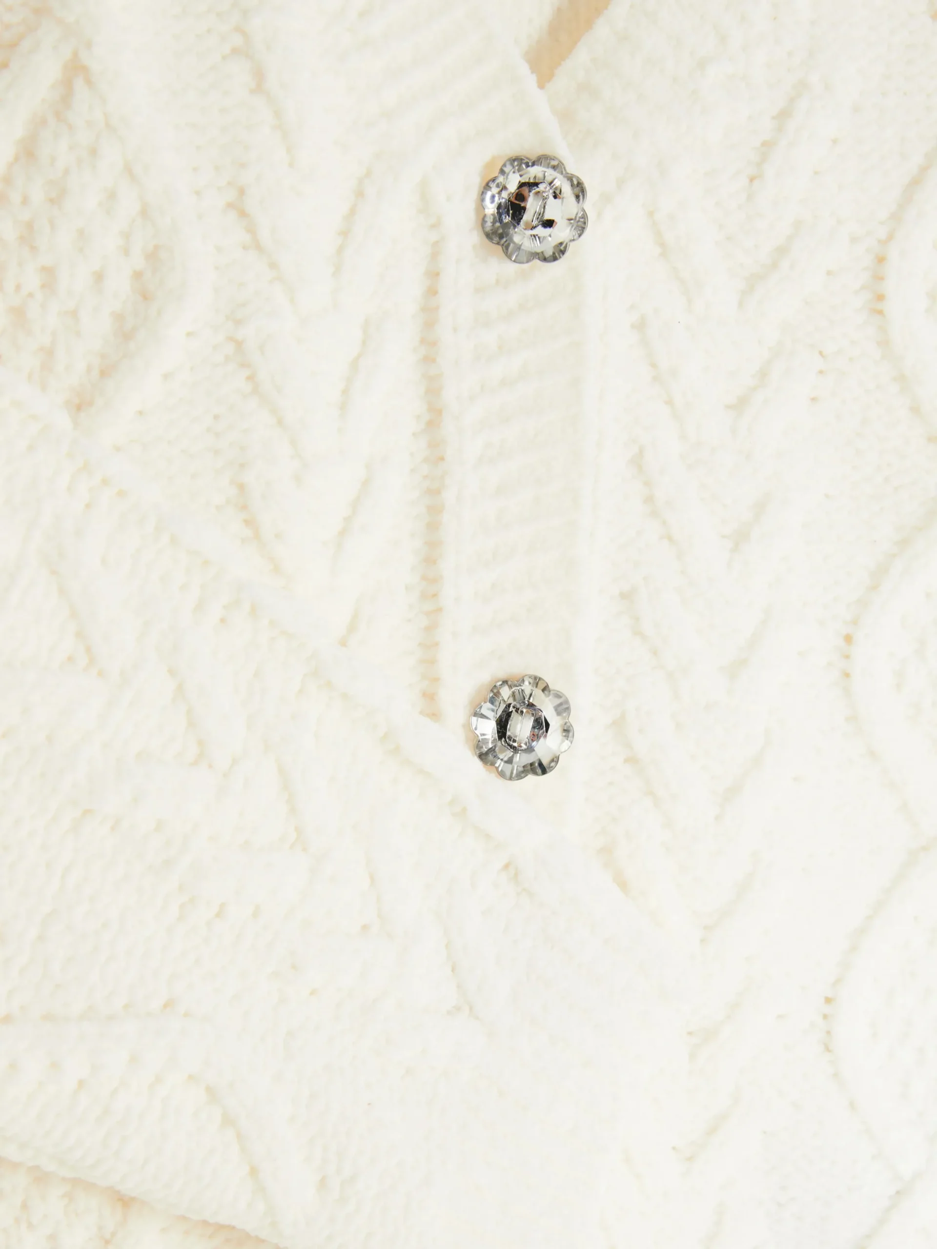 Pullover Und Cardigans|Primark Cardigan Mit Zopfmuster Ecrufarben