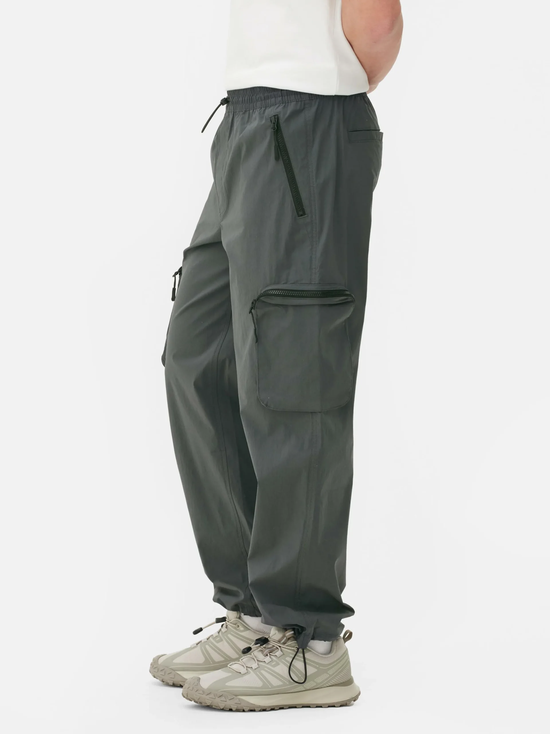 Hosen|Primark Cargohose Aus Funktionsgewebe Grau