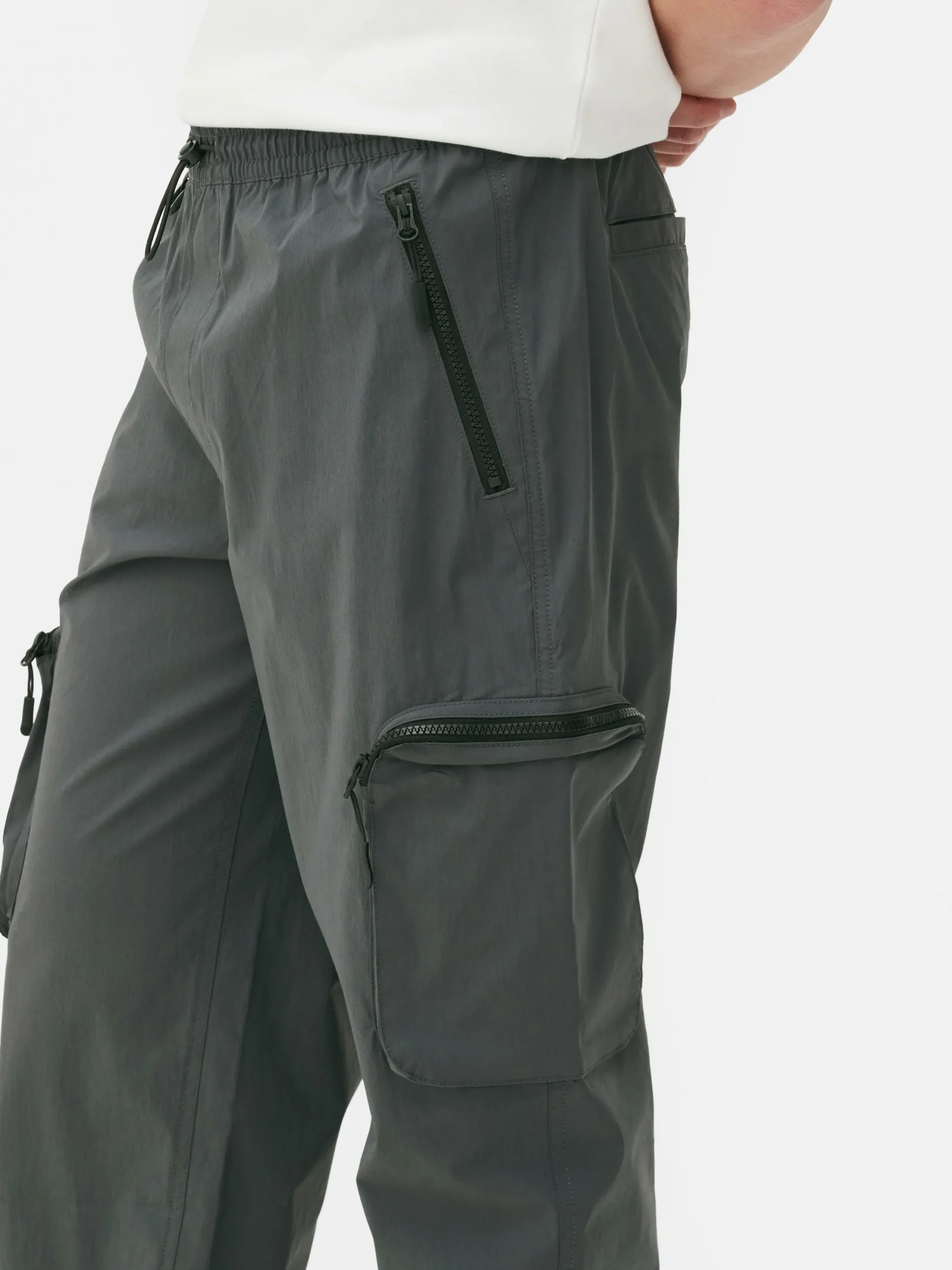 Hosen|Primark Cargohose Aus Funktionsgewebe Grau