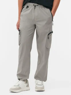 Hosen|Primark Cargohose Aus Funktionsgewebe Schiefergrau