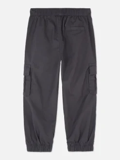 Hosen|Primark Cargohose Mit Bündchen Anthrazitfarben