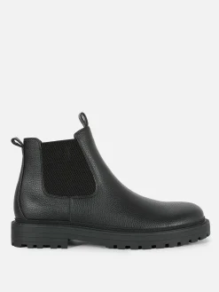 Stiefel|Primark Chelsea Boots Aus Kunstleder Schwarz