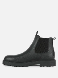 Stiefel|Primark Chelsea Boots Aus Kunstleder Schwarz