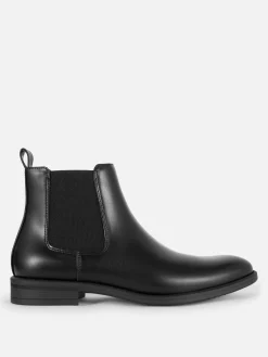 Stiefel|Primark Chelsea Boots Aus Kunstleder Schwarz
