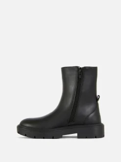 Stiefel Und Gummistiefel|Primark Chelsea Boots Mit Runder Zehenpartie Schwarz