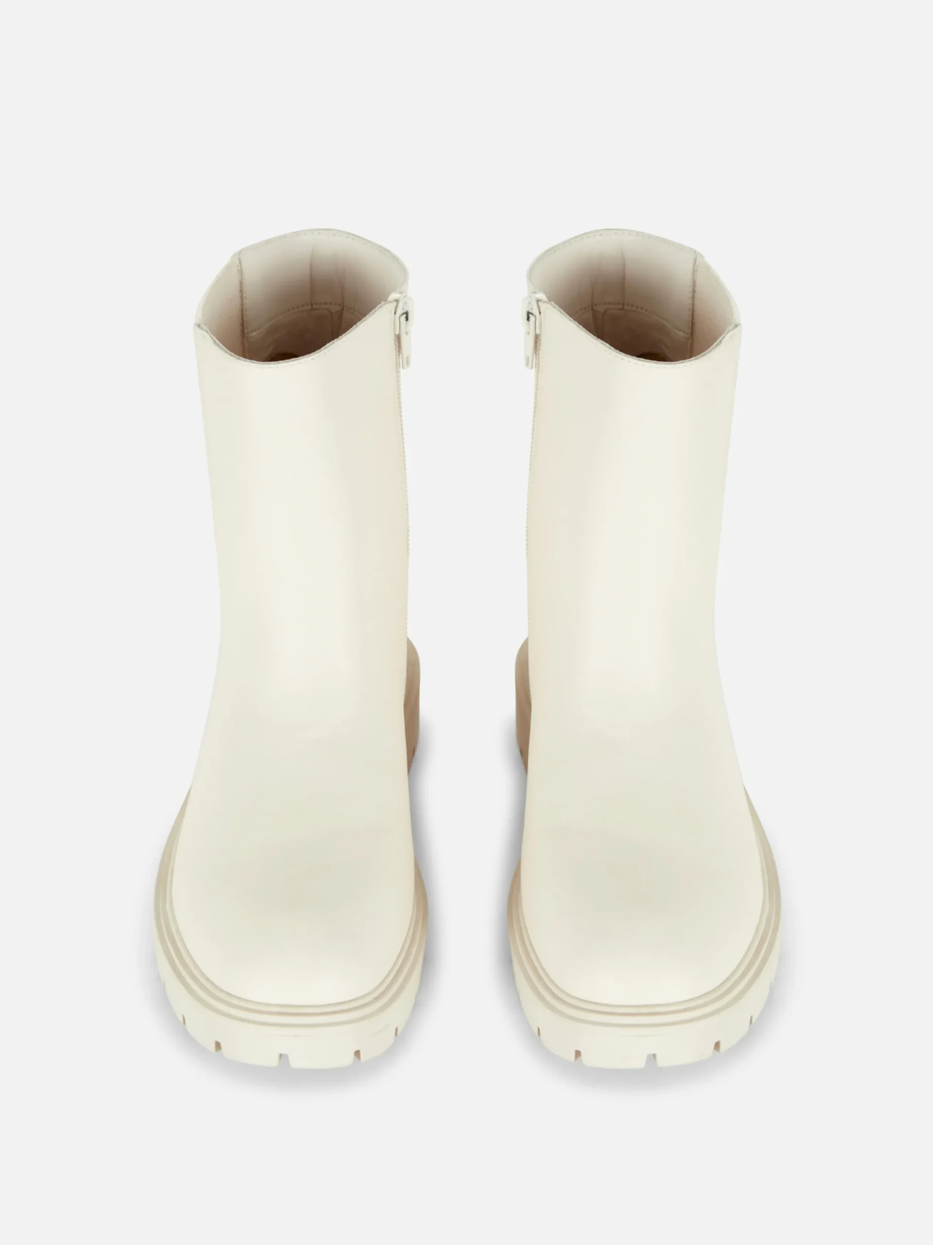 Stiefel Und Gummistiefel|Primark Chelseaboots Mit Seitenreißverschluss Cremefarben