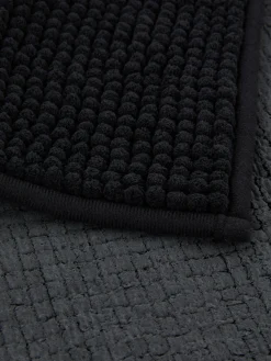 Badematten|Primark Chenille-Badematte Schwarz