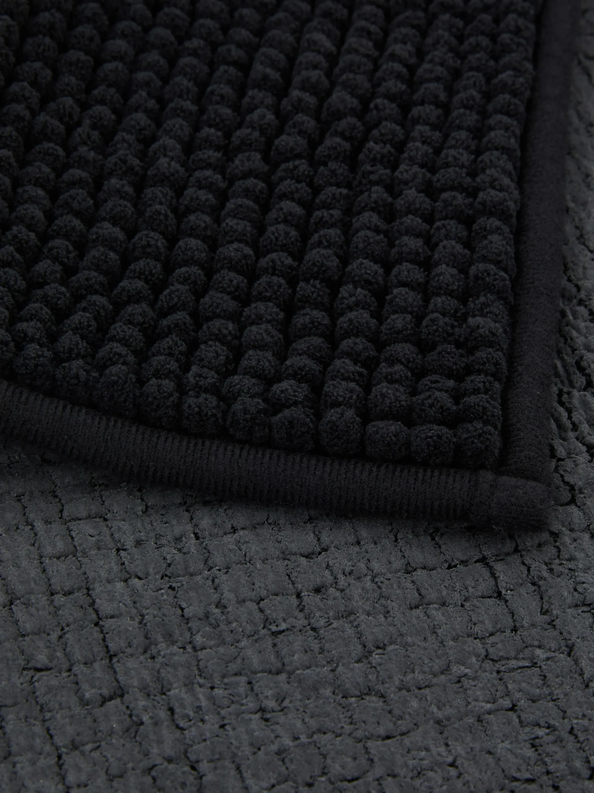 Badematten|Primark Chenille-Badematte Schwarz