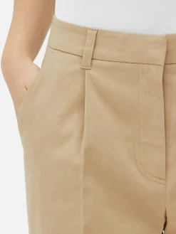 Hosen Und Leggings|Primark Chinohose In Konischer Form Steinfarben