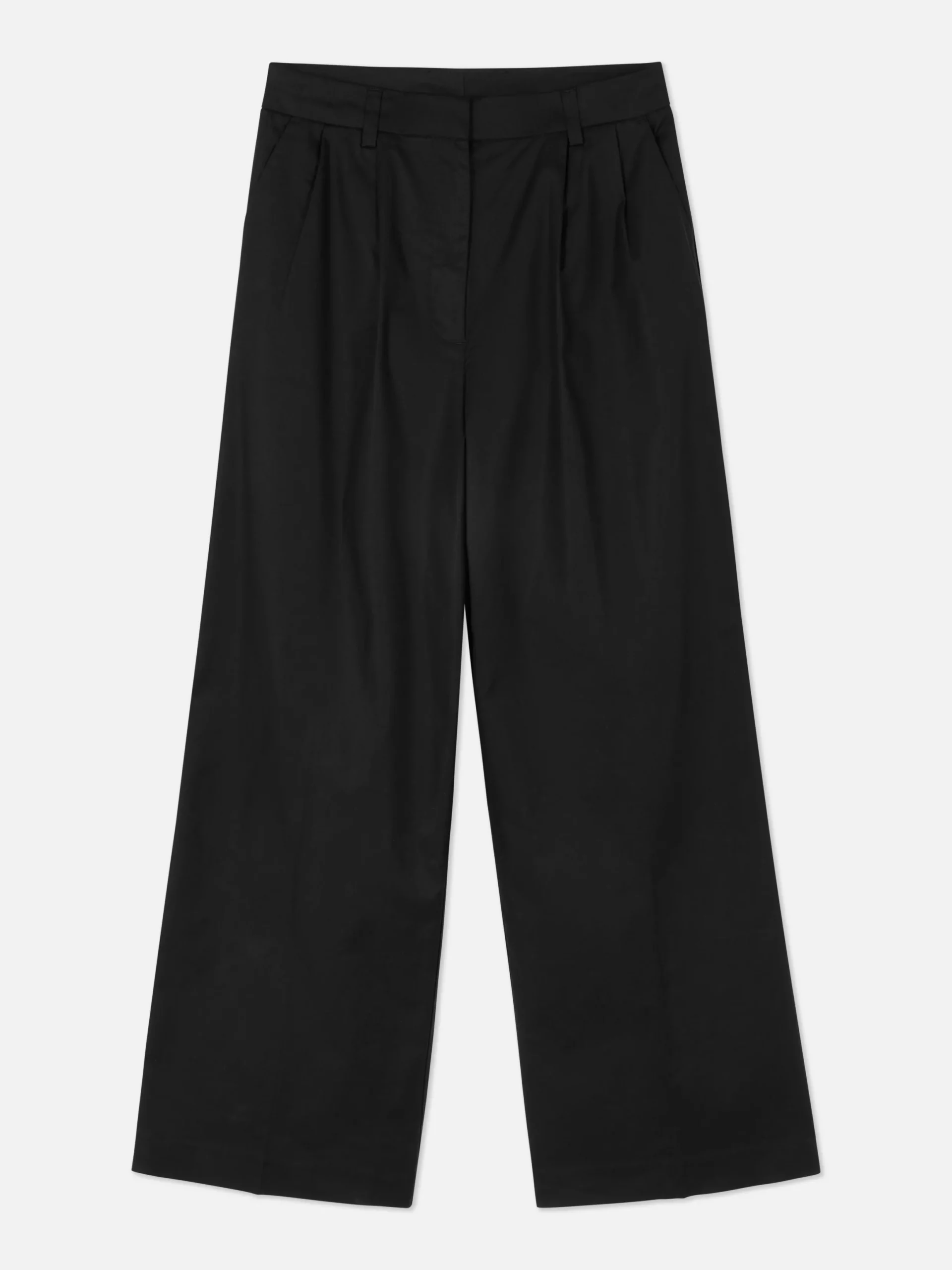 Hosen Und Leggings|Primark Chinohose Mit Weitem Bein Schwarz