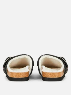 Hausschuhe|Primark Clog-Mules Aus Filz Schwarz