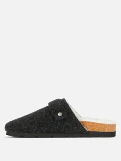 Hausschuhe|Primark Clog-Mules Aus Filz Schwarz