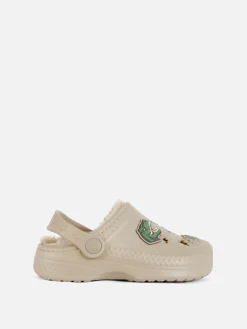 Hausschuhe|Primark Clogs Mit Dinosaurier-Design Und Kunstfellfutter Multi